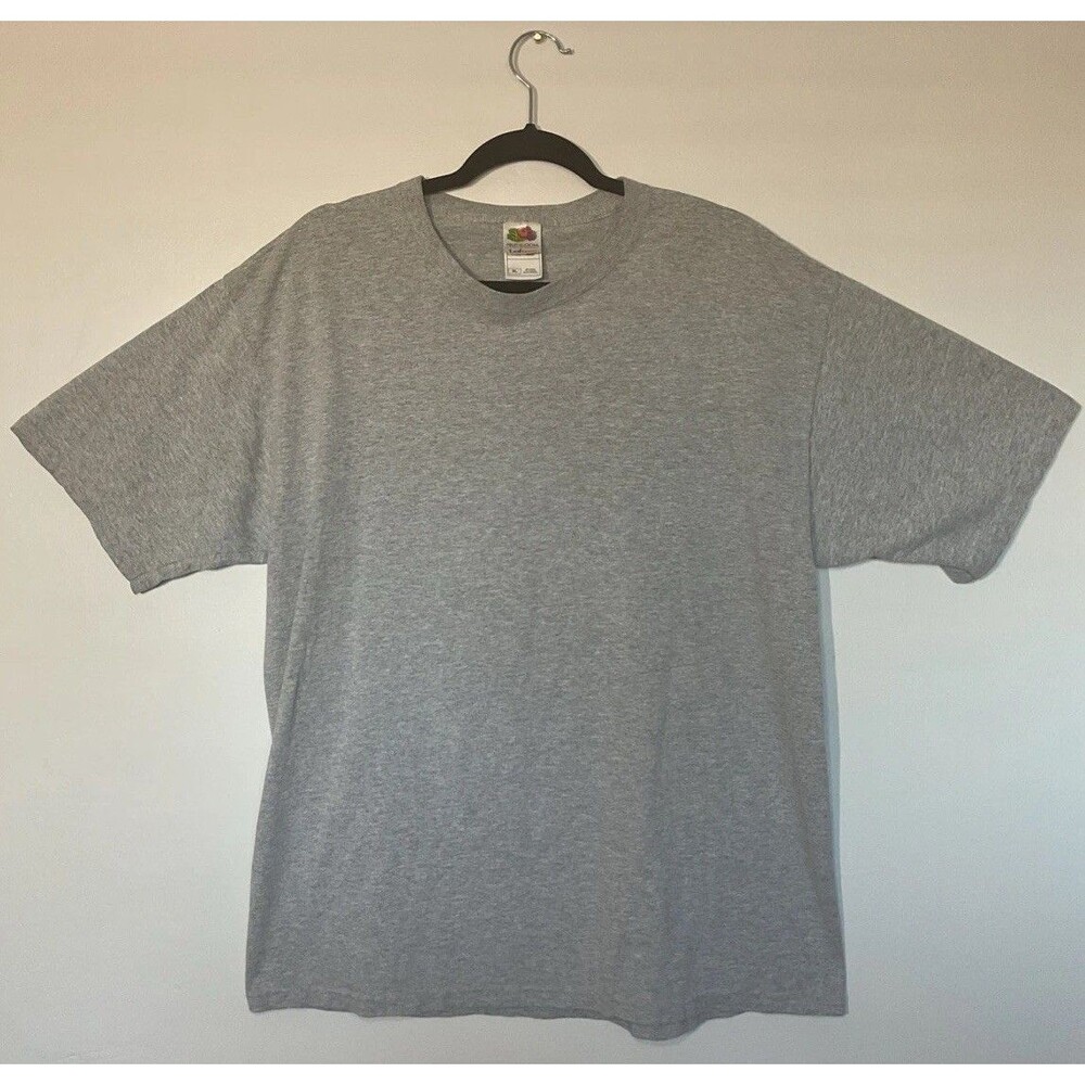 Fruit of the Loom Lofteez Shirt Gray Heather Single Stitch Size XL